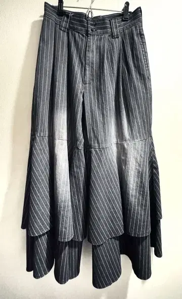 [Seyto] 스트라이프 레이어드 플레어 데님 팬츠 size1