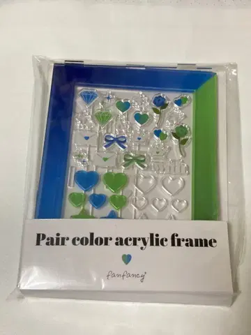 후쿠야 페어 컬러 아크릴 프레임 파랑 그린