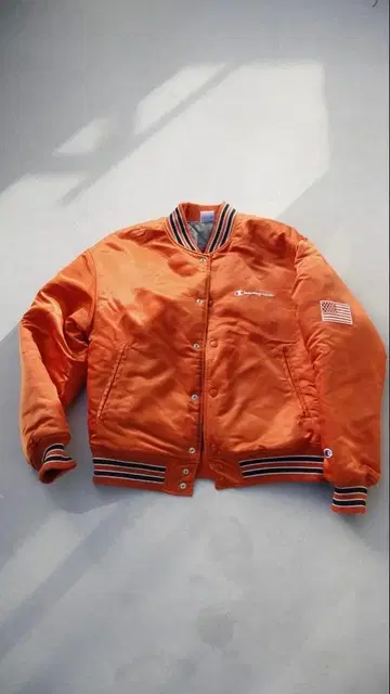 Champion x BEAUTY&YOUTH 별주 바시티 자켓 오렌지