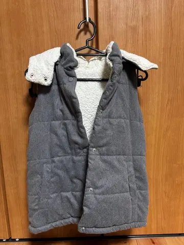 THE EMPORIUM 다운 베스트 그레이 아우터