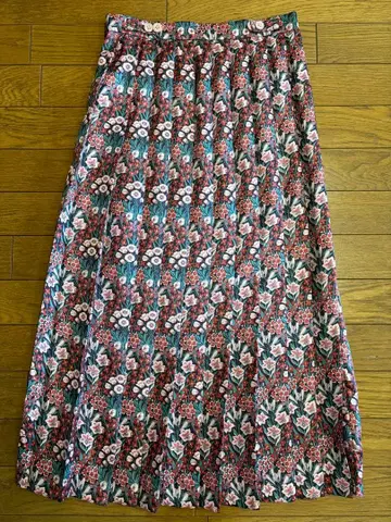 [ BEAMS BOY ] 리버티 플리츠 스커트 꽃무늬 빔즈 보이