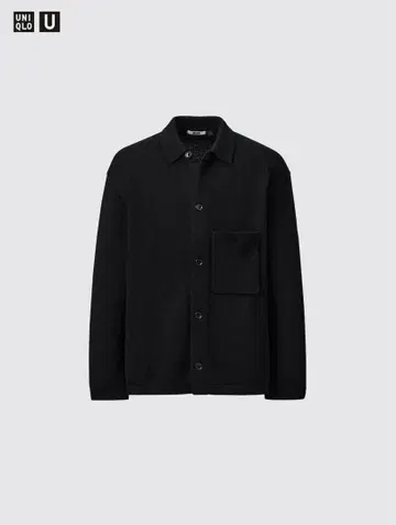 유니클로 U 니트 오버 셔츠 자켓/가디건/니트 자켓