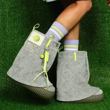 YELLO 그레이 슬립온 부츠