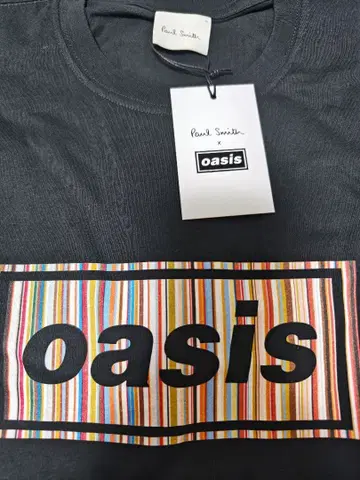 Paul Smith x Oasis 스트라이프 로고 T셔츠 M 정가 이하