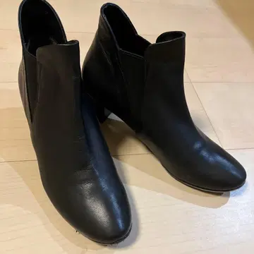 MODE ET JACOMO D'ICI 블랙 사이드 고어 부츠 24cm