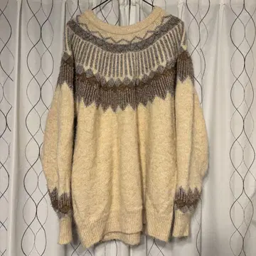 니코앤드 노르딕 무늬 니트 풀오버 남성용 니트 L 사이즈