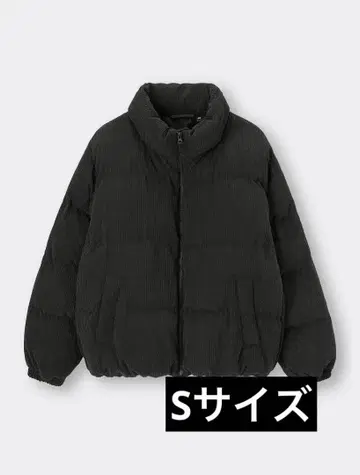 히트 패디드 코듀로이 블루종 블랙 S 사이즈