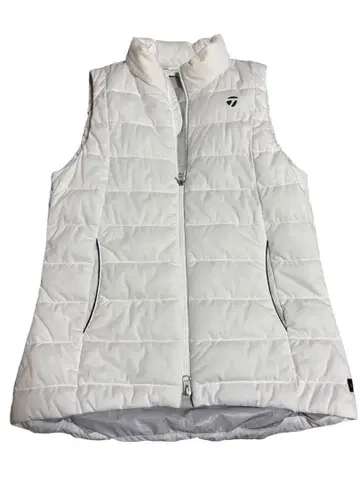 테일러메이드 골프 여성용 베스트 화이트 슬리브리스 새상품급