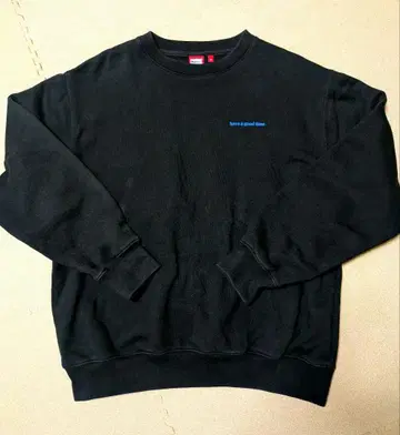 have a good time 블랙 맨투맨 XL