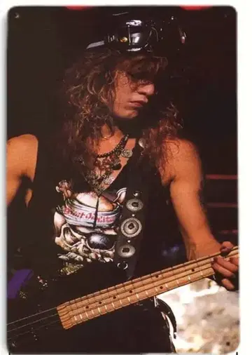 사와다 타이치 TAIJI X (X JAPAN) 양철 간판 3