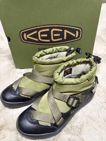 KEEN 킨 방수 부츠 후드젤라 카키 그린 24cm