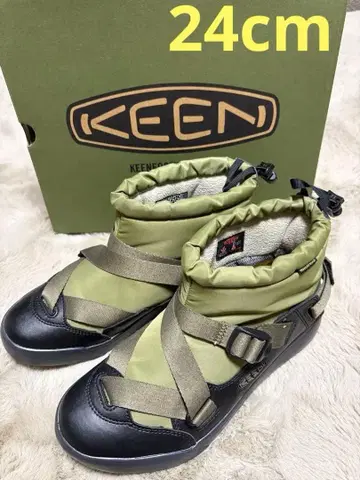 KEEN 킨 방수 부츠 후드젤라 카키 그린 24cm