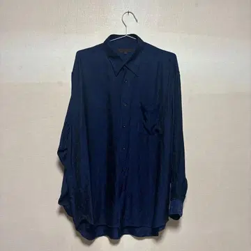 네이비 패턴 긴팔 셔츠 사이즈 50