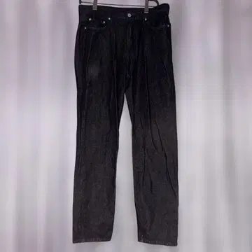 무인양품 나무 열매에서 만든 카폭 혼방 데님 스트레이트 팬츠