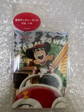 2025 디즈니 크리스마스 사진 10장 세트 미키 마우스와 친구들