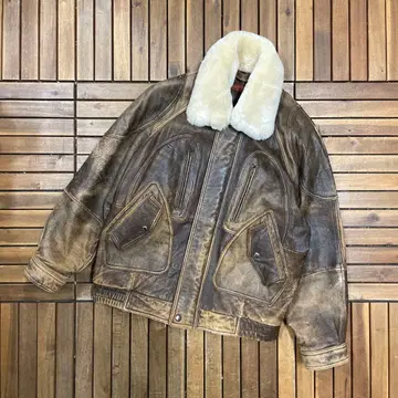 URBAN EXPRENN 가죽 플라이트 자켓