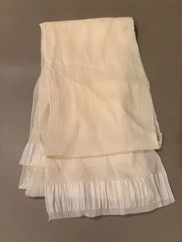 긴치 허리끈 실크 100% 생 성색 무지 1점