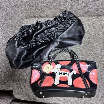 MIMIpinson 미미팡손 스팽글 푸들 백 미미핀슨