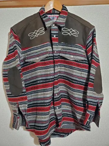 Budweiser 네이티브 무늬 플란넬 셔츠 프리 사이즈