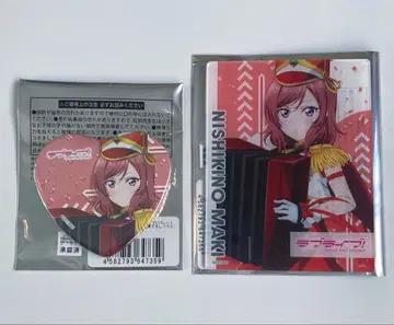 러브 라이브 니시키노 마키 캔뱃지 아크릴 카드 도쿄역 이치방가이