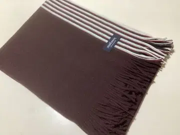 NEWYORKER 브라운 스트라이프 머플러 약 30cm x 150cm