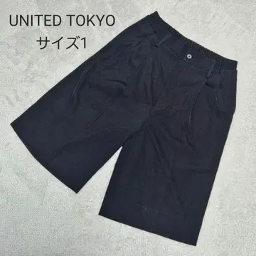 UNITED TOKYO 더블 새틴 언더 니 슬랙스 사이즈 1