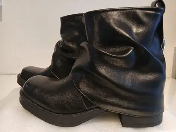 [ 새상품 ] 와이드 샤프트 미들 부츠 23.5cm