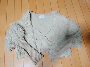 eaphi 로프 니트 가디건 베이지 가디건