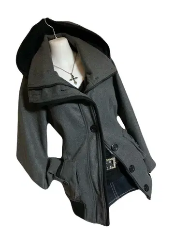 y2k 헤이세이 갸루 그런지 INGNI 2way 후드 보아 자켓