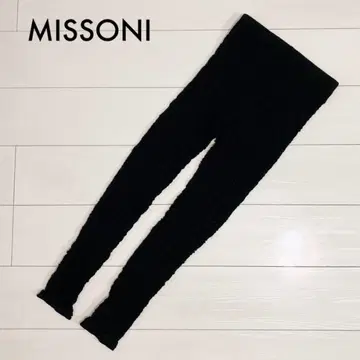 MISSONI 미쏘니 블랙 텍스처 니트 레깅스