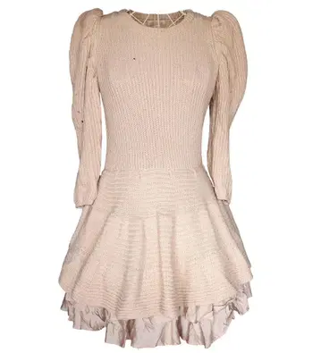 Honey mi Honey 니트 미니 원피스 허니미허니 베이지