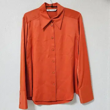 [ 새상품급 ] ZARA 긴팔 셔츠 오렌지