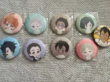 약속의 네버랜드 캔뱃지 8개 세트 + 1