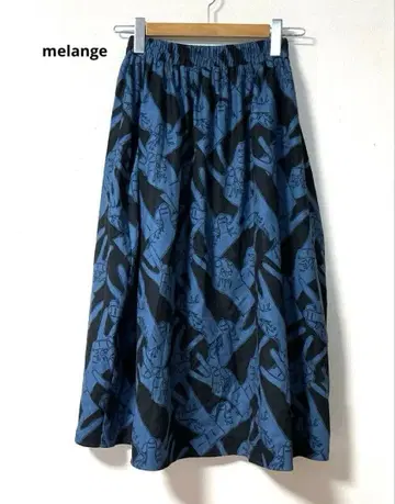 [새상품급] melange 메 피스 패턴 벌룬 조 코쿤 스커트 M