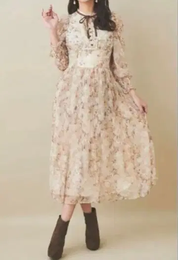 31 sons de mode 꽃무늬 플리츠 원피스 38 사이즈