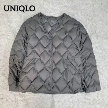 새상품급 유니클로 울트라 라이트 다운 릴랙스 자켓 L 올리브 세탁 가능