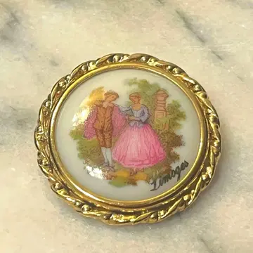새상품급 limoges 빈티지 브로치