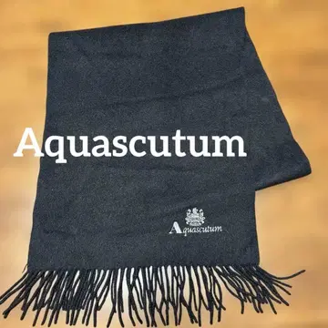 Aquascutum 아쿠아 스큐텀 머플러 비즈니스맨 블랙