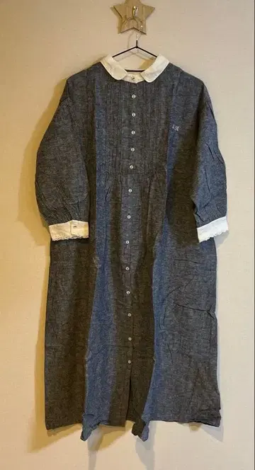 택 포함 새상품! 35주년 SA 자수 원피스