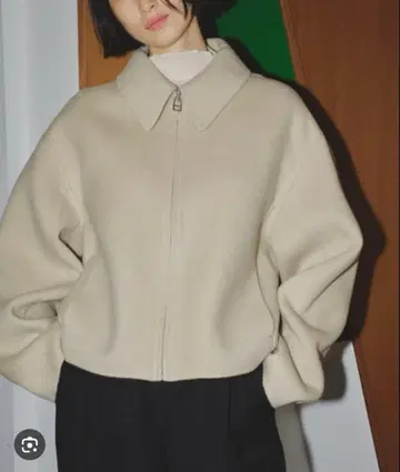 todayful 울 지퍼 블루종