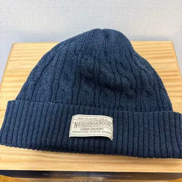 NEIGHBORHOOD 케이블 짜임 니트 모자 네이비