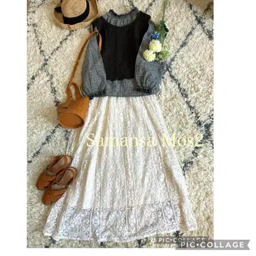 전부 사만사 모스모스 레이스 스커트 코디 3세트