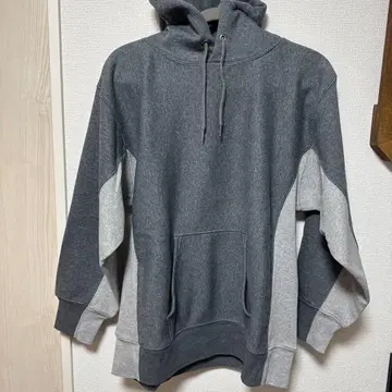 GLR UNITED ARROWS 그레이 후드 부착 후드티