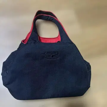 [ 새상품급 ] SAVOY 큐빅 로고 나일론 숄더백