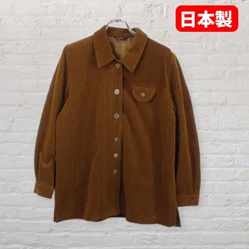 일본제 코듀로이풍 셔츠 자켓 브라운 계열 F 루즈핏