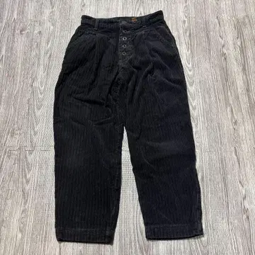 chambre de charme 블랙 코듀로이 9부 기장 M