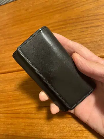 크라프트스트 블랙 가죽 키케이스 6연