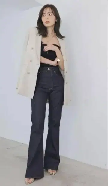 [택 포함] [anuans x YANUK] 부츠컷 플레어 데님