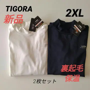새상품 TIGORA 티고라 베이직 웜 긴팔 하이넥 2개 남성용 2XL