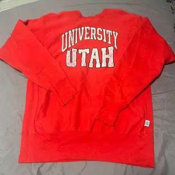 맨투맨 구제 의류 빨간색